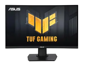 ASUS TUF Curved Gaming Monitor 24" (23.6" viewable)  (VG24VQER) - FHD, 180Hz, 1ms, DCI-P3 90%, Extreme Low Motion Blur Sync, FreeSync, Shadow Boost, Eye Care, DisplayWidget Center