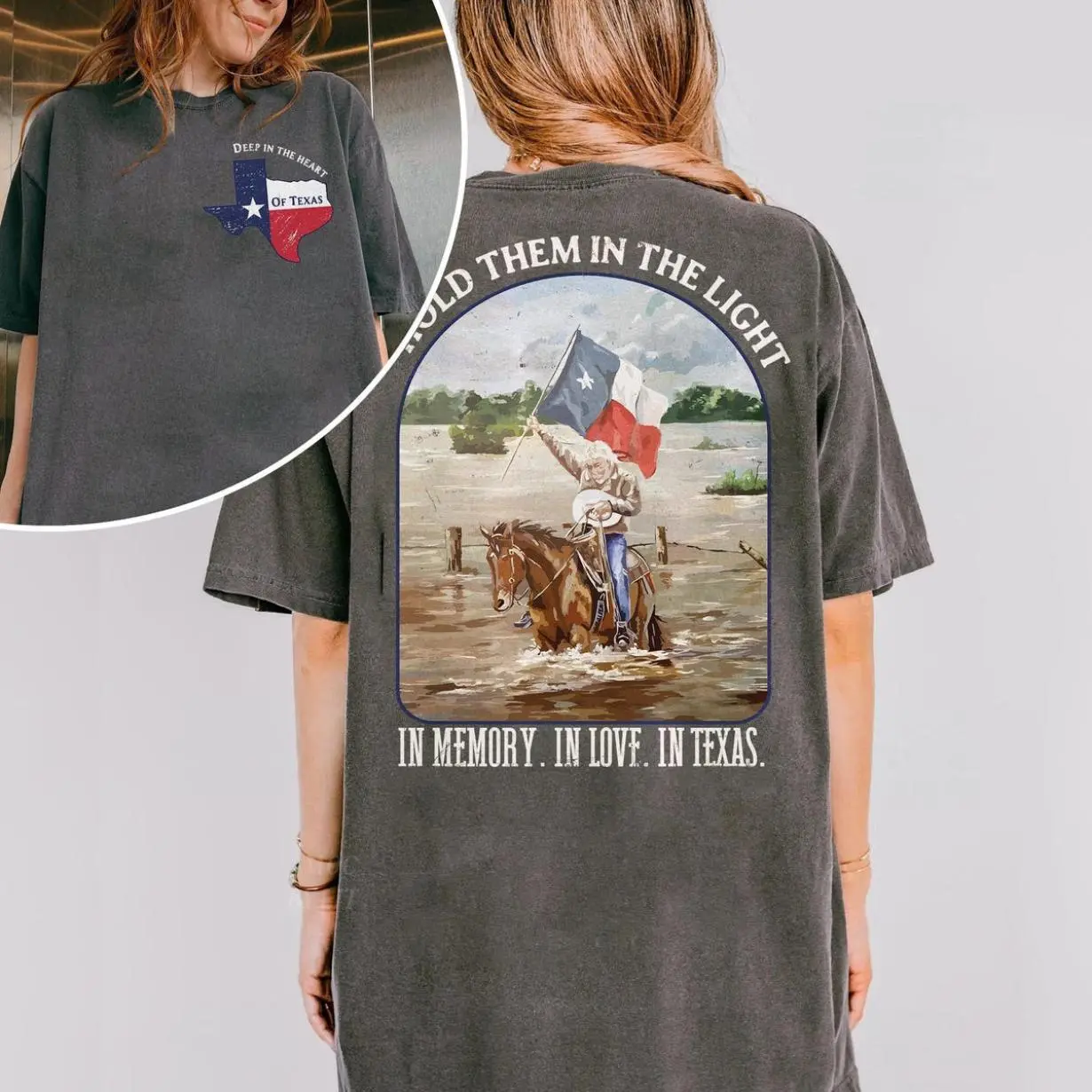 Hold Them In The Light: Texas Hill Country Flood Relief Fundraiser Tee, 100% Charity Donation, Support Texas Recovery, Flood