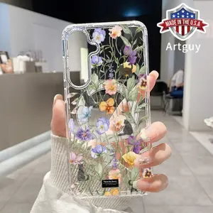 Magnetic Phone Case for Samsung Galaxy S24 FE Plus S25 Ultra S23 Ultra S22+ Floral Feline Pattern TPU Fashion Shockproof Anti-Scratch Stylish Smartphone Cover