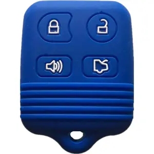 Silicone Keyless Entry Remote Control Key Fob Cover Case protector Replacement Fit For Ford Mustang Edge Escape Expedition Explorer Focus Escort Lincoln Mercury CWTWB1U331 GQ43VT11T