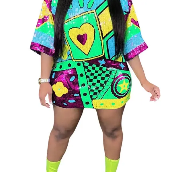 Neon T-Shirt Dress
