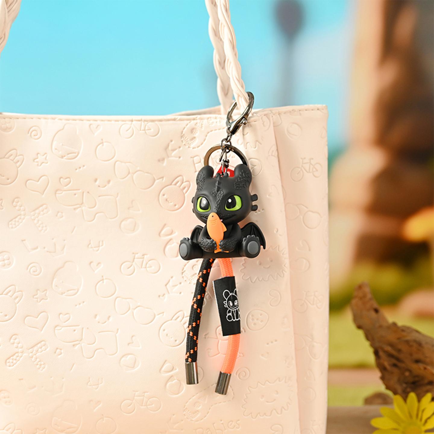 Miniso x How to Train Your Dragon Kawaii 3D Resin Animal Mascot Keychain, Toothless Bag Charm for Backpacks and Purses, Kawaii Accessories, Backpack Accessories, 3D Resin Keychains, Animal Mascot Keychains, Back To School