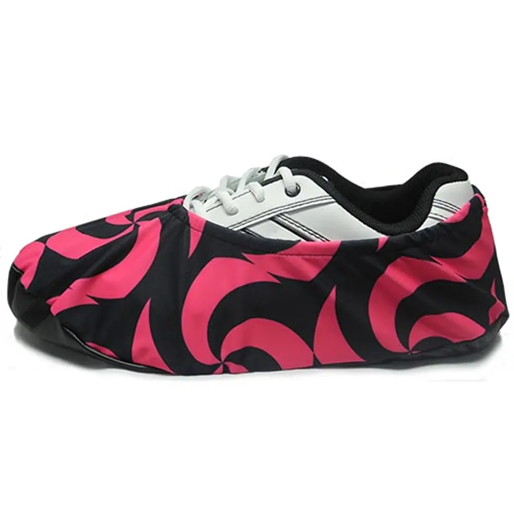 bowlingballcom Pink Spiral Premium Bowling Shoe Covers, Protector for Shoes, Essential Bowling Accessory