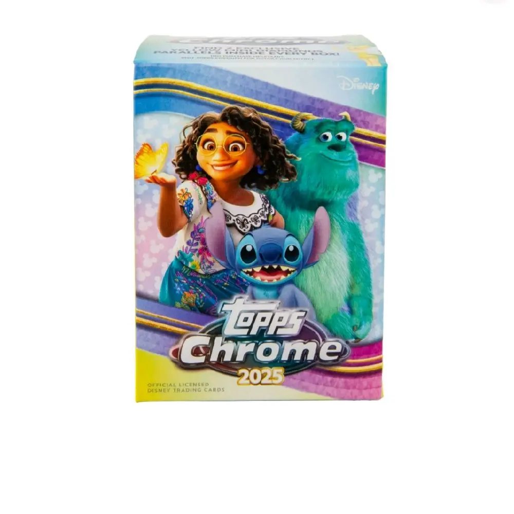 Disney Topps Chrome 2025 Value Box Official Licensed Trading Cards Featuring Lilo & Stitch