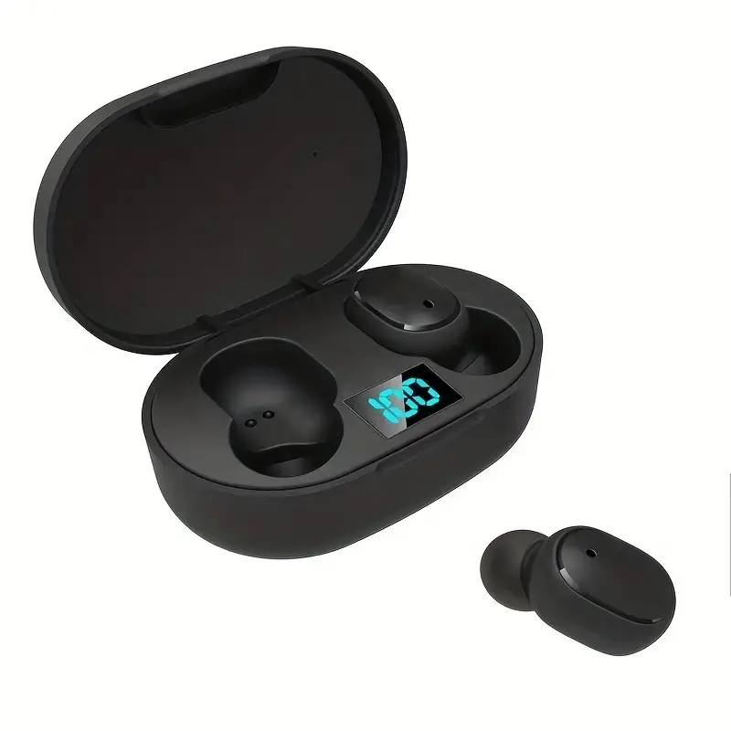 AirDots Wireless Bluetooth Earbuds, Mini Size & LED Battery Level Display, Noise Cancellation Earbuds, Durable & Portable Audio Headphone for IOS & An