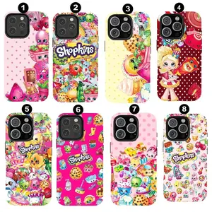 Shopkins Phone Case: Super Girly & Stylish Protective Cover for iPhone X, 11, 12, 13, 14, 15 & more – SS Galaxy S21 to S25 Ultra, Plus with Suction