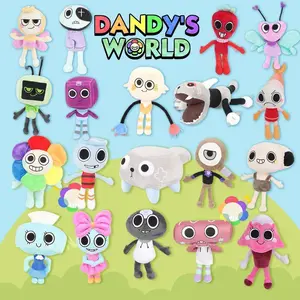 Dandy's World Plush Cute Dandy World Scrap Stuffed Horror Game Goob Pebble Plushie Soft Pillow Doll Children Gifts Doll