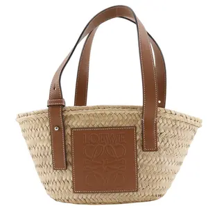 Pre-owned Loewe Straw Tote Bags Basket Bag Small Raffia 2way Tote Bag