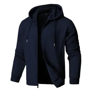 JMIERR Men’s Jacquard Plaid Hoodie Long Sleeve Drawstring Casual Hooded Sweatshirts Jackets with Pockets
