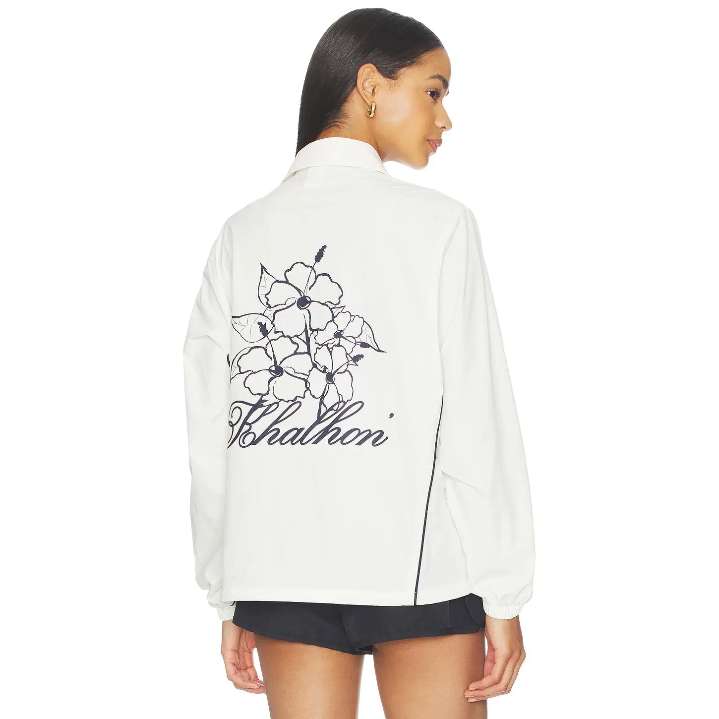 Khalhon Garden Coach Jacket in Off White