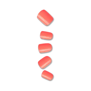 Impress Color No Glue Fake Press On Nails - Prime | Solid, Orange, Short, Squoval, Manicure