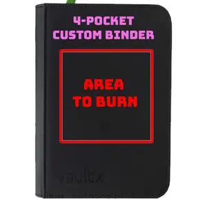 Vault X 4 Pocket-Binders with (up to) 2 SMALL Laser Engravings - Personalize Your Binder with Custom Colors and Images - Available in Multiple Options