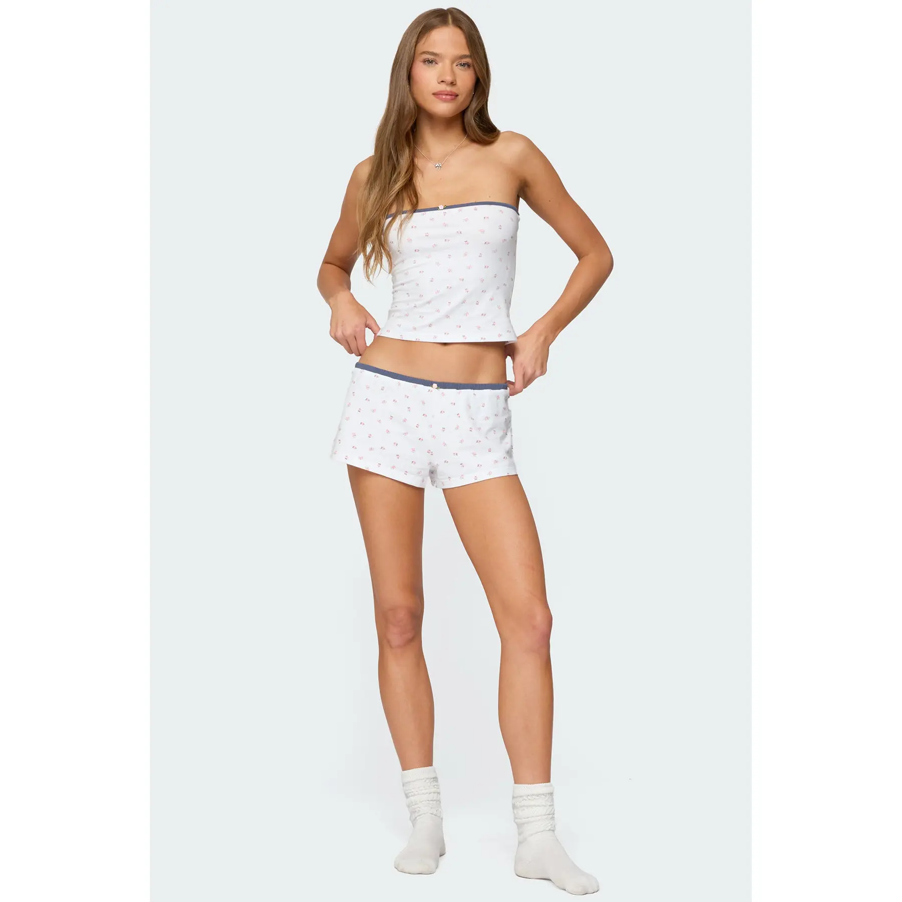 Stefi Floral Contrast Shorts