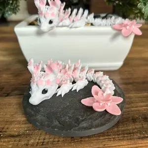 Cherry Blossom Dragon (3D printed, decoration, articulating)