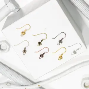 French Ear Wire with Bead. Sold by the Dozen - EW5004