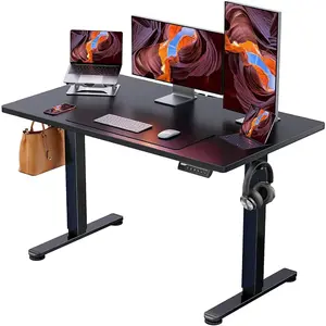 Ergear  Height  Adjustable  Electric  Standing  Desk ,  48  X  24  Inches  Sit  Stand  up  Desk ,  Memory  Computer  Home  Office  Desk (  Black ) ErGear