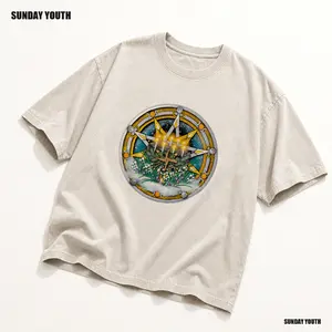 Sunday Youth Women’s Summer Festival Graphic Tee | Lightweight Soft Summer T-Shirt | Boho Hippie Conceptual Casual Top | Multiple Colors