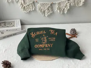 Suriel Tea Company Embroidered sweatshirt, Acotar Bookish Sweat SJMaas Sweatshirt, A Court Of Thorns And Roses Hoodie, Suriel Tea crewneck