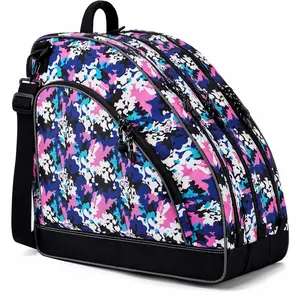 Roller Skate Bag for Women Men Inline Skate Bags with Adjustable  Strap Large Capacity Ice Skate Bag for Adult to Carry Inline/Figure/Quad/Roller Skate Accessories
