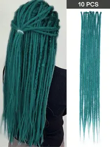 24 Inch Dreadlock Extensions - 10 Strands Single Ended (SE) Crochet Dreads, 0.6cm Thin, Hippie Style For Women