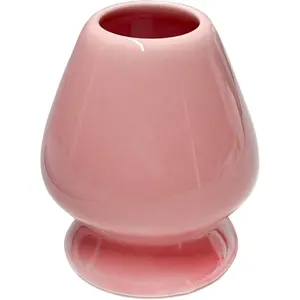Ceramic Chasen Stand for Bamboo Matcha Whisk Japanese Tea Set Accessory Pink
