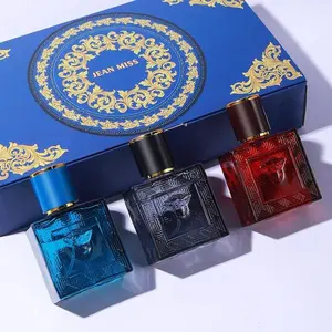 JEAN MISS 3 Piece Men's Fragrance Cift Set|Ocean Breeze,Cedar wood & Amber Eau De Toilette|Lasting fragrance|Portable Perfume Bottles for Travel|perfume for men|Suitable for Daily Use