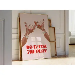 Do it for the plot pink print dorm decor bar cart apartment decor
