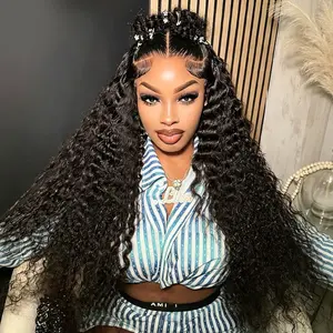 【ONLY FOR LIVE】Deep Wave 13x6 Hd Lace Frontal Wig Curly Water Wave Human Hair Lace Front Brazilian Wigs For Women Preplucked summerwins