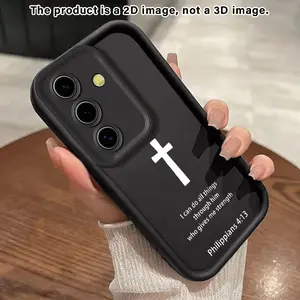 Phone Case Cover suitable for Samsung Galaxy S25 S25FE S24 S24FE S23 S23FE S22 S21 S21FE S20 S20FE Plus Ultra Lite 5G Pure Cross2D Pattern Protective Soft Smartphone Casing