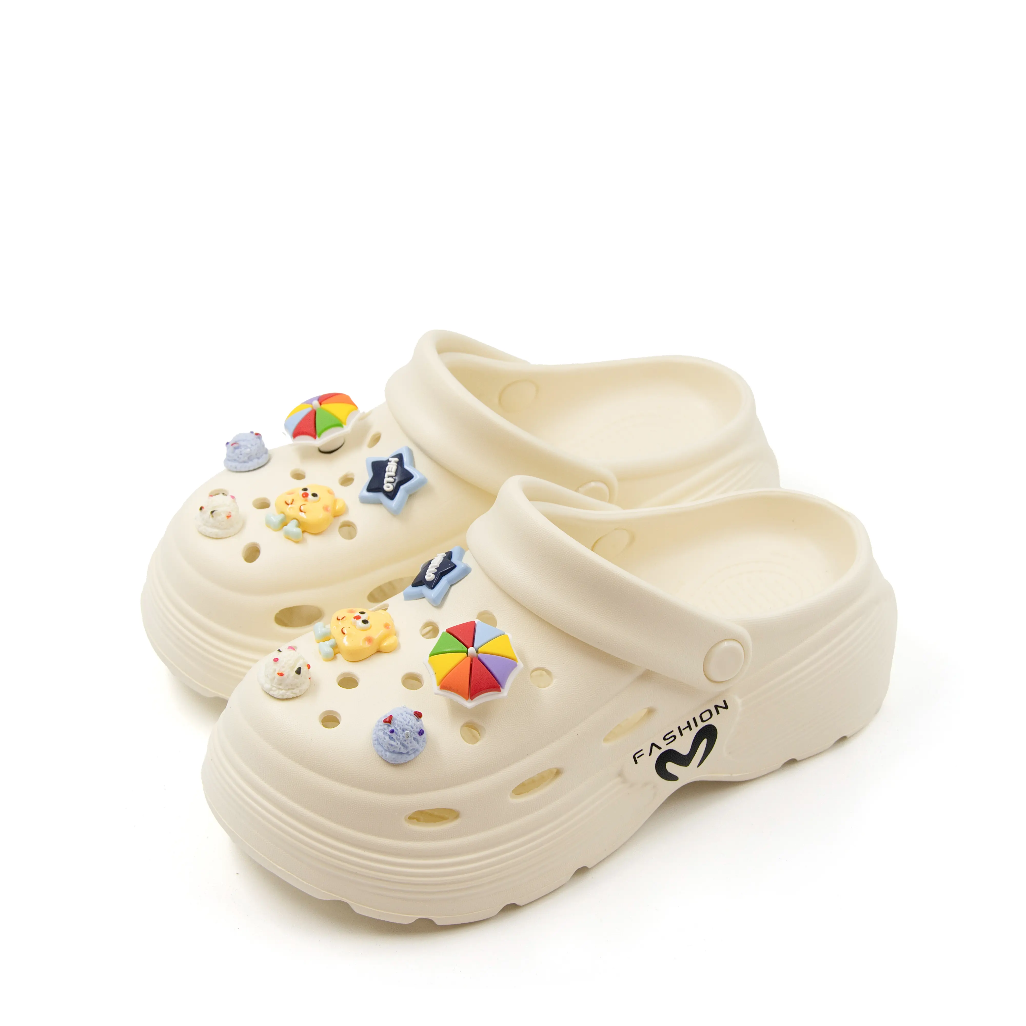 Women's Casual Decorative EVA Soft Cushioned Slippers - Cute Design Shoe, Anti-Slip Soles, Breathable, Perfect for Summer Beach, Indoor Use