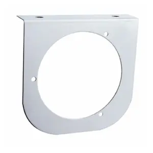 United Pacific Stainless Light Bracket with 4" Light Cutout - Single or Double Mount for 4" Round Lights, 304 Premium-Grade Steel, Universal Vehicle & Trailer Application