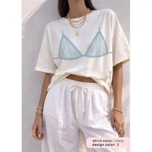 Coastal Bikini Graphic Tee Comfort Colors Beach Summer Top Coverup Vacation Outfit Women Last Toast on the Coast Seashells and Wedding Bells