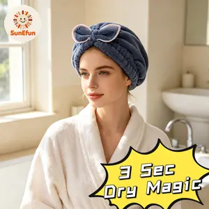 3PC Microfiber Hair Towel Caps, Extrame Soft & Ultra Absorbent, Fast Drying Hair Drying Caps Towel Turban Wrap for Wet Hair Women Light Shiny SpringStatements