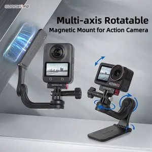 Magnetic Mount for GoPro Hero Series, DJI Osmo Action 6/5Pro/4/3/360/Pocket 3/Nano, Insta360 X5/4/3/2/Ace Pro2/1/Go3/3S/Ultra, Akaso Brave, Campark ACT, Camera Accessories, Essential Photography Accessory for Holiday Travel and Outdoor Sports