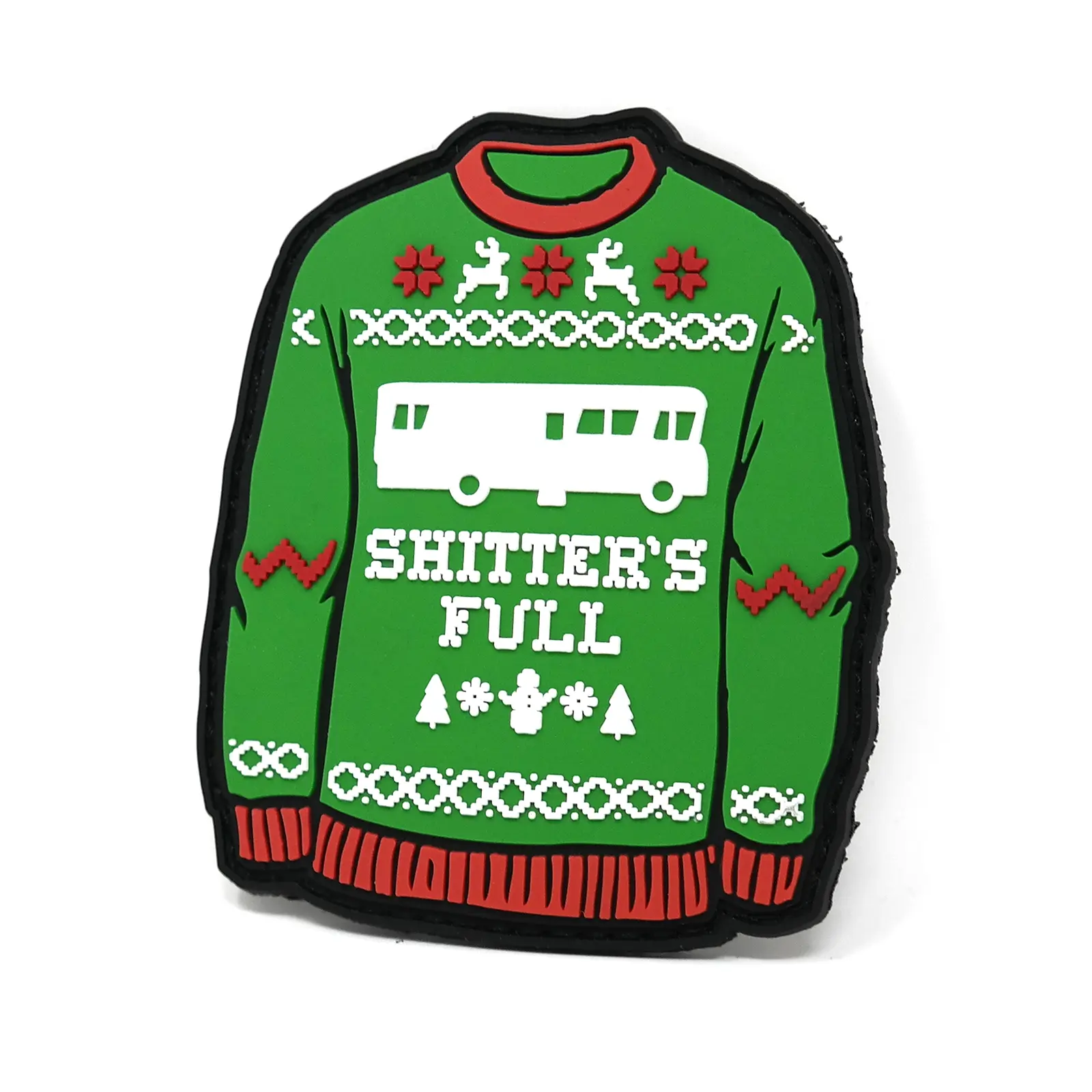 Stinking Patch Co. Cousin Eddie's RV Ugly Sweater PVC Hook and Loop Patch - Christmas Tactical Patch