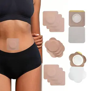 100 Pcs Disposable Castor Oil Patches, Organic Cotton Belly Button Patch Covers, Leak-Proof & No Wash Design for Effective Application