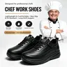 Slip-on outdoor sports shoes / work shoes — waterproof, anti-slip, oil-proof, odor-resistant, suitable for daily life and work, comfortable, black stain-resistant, easy to put on and take off (no laces needed), wide toe, Footwear.