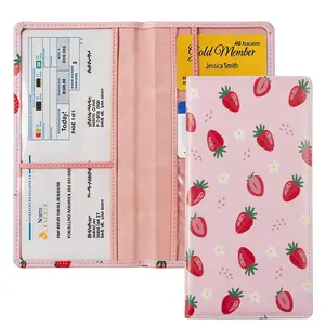 [Must-Have] Car Registration and Insurance Card Holder - Magnetic Leather Vehicle Glove Box Organizer for Documents and License, Essential Car Accessories