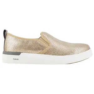 Rockport Works Womens Parissa Slip Resistant Composite Toe  Work Safety Shoes Casual - Gold