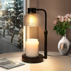 Candle Warmer Lamp: Ambient Glow & Total Safety. Features Timer, Dimmer & Adjustable Height. Instantly Upgrade Your Christmas Decor & Gifting!