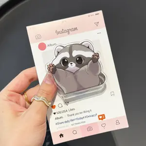 Cute Funny Raccoon MagSafe Phone Grip - Aesthetic Animal Holder - Trendy Raccoon Lover Accessory - Perfect Gift for Teens & Hardcore Readers (1)