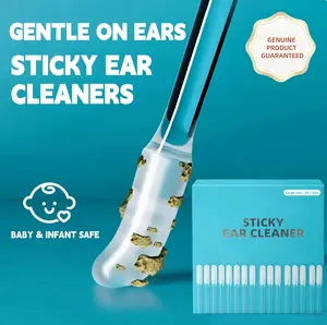 24 PCS Safe Sticky Ear Care Sticks, Gentle Flexible Soft Tip Design, Comfortable Harmless Ear Wax Removal Tools, Premium Daily Ear Hygiene Supplies for Adults & Kids All Ages