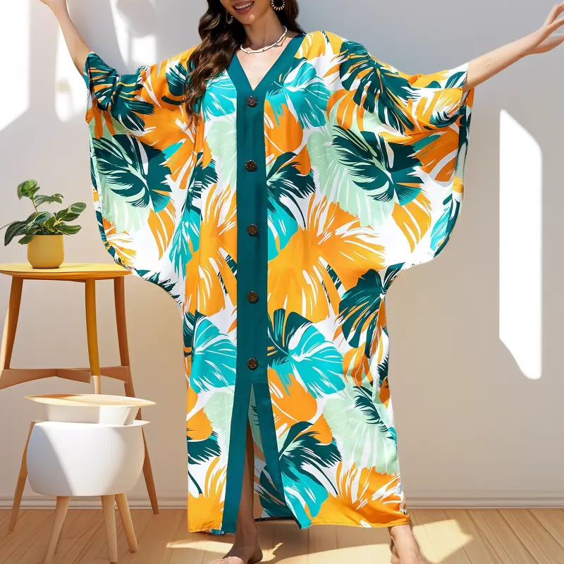 Yellow Blue White Leaves