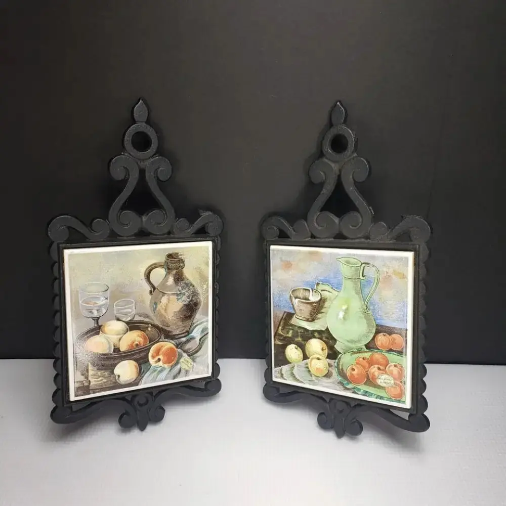 Enesco Japan Tile Trivets Vintage