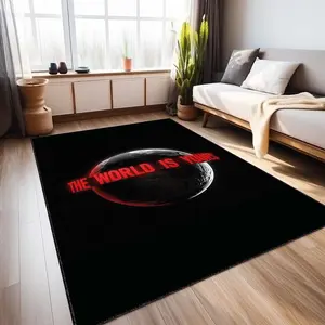 Scarface Movie Rug, The World Is Yours rug, Scarface Retro, Action Gangster Movie Rug, Washable rug, Floor rug, Home decor rug, Non slip rug