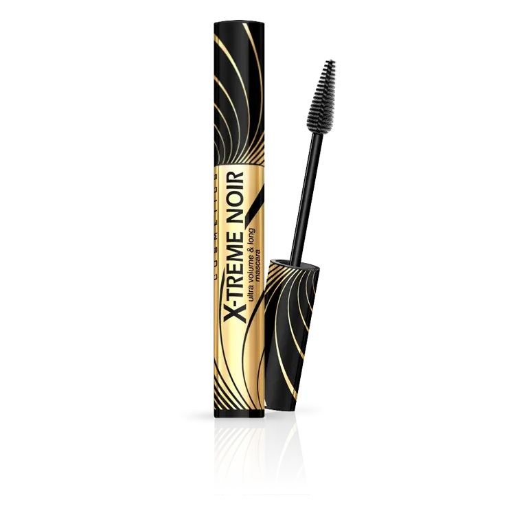 Eveline Cosmetics X-Treme Noir Ultra Volume & Long Mascara Makeup Castor Oil