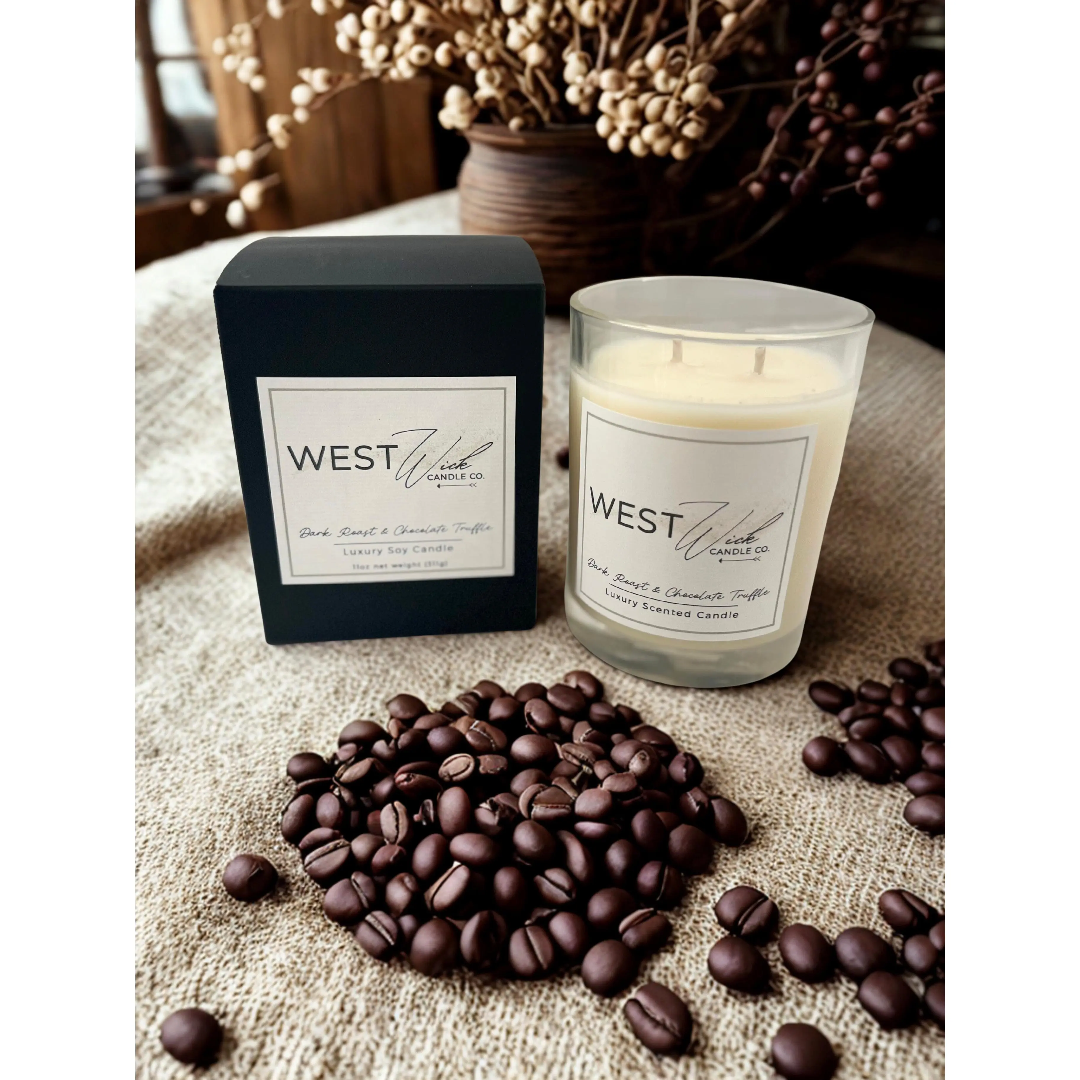 Dark Roast & Chocolate Truffle Candle