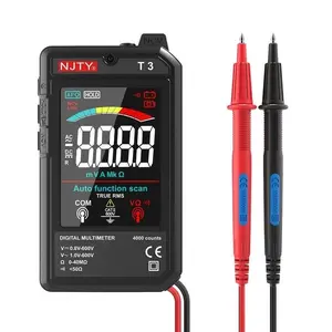 Njty T3 Smart Digital Multimeter, Auto Distance Measurement, Voltage & Resistance Meter, Rechargeable with Live Wire Detection