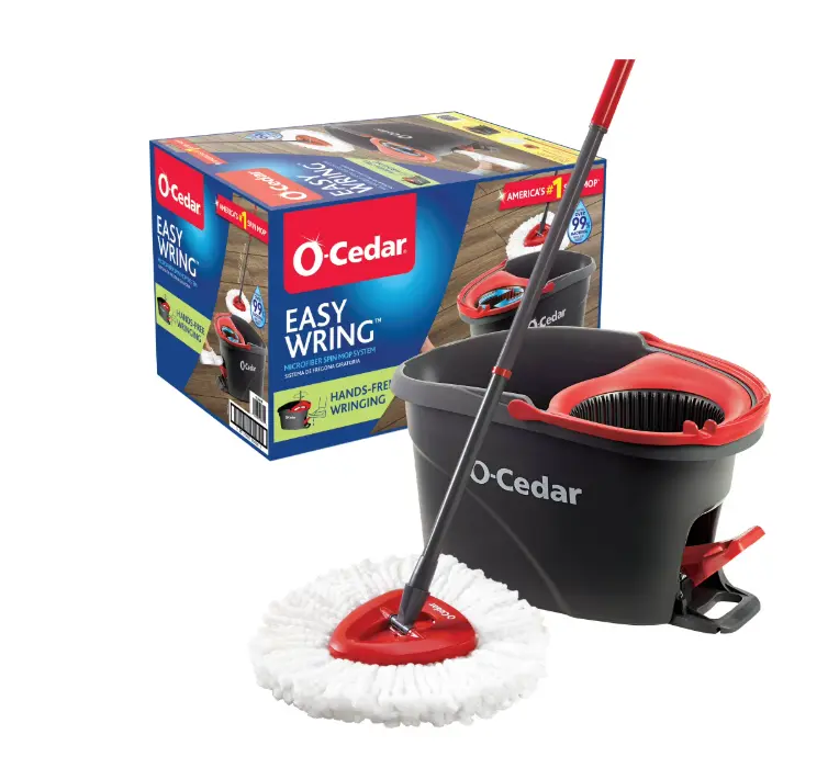 O-Cedar EasyWring Spin Mop & Bucket System O-Cedar EasyWring Spin Mop & Bucket System