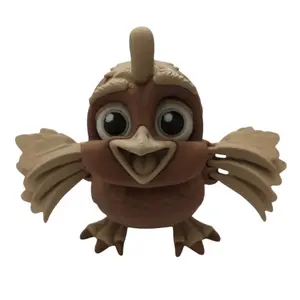 Baby Bird Articulating 3D Printed Figurine Chick for Shelf Home Decoration Ornaments